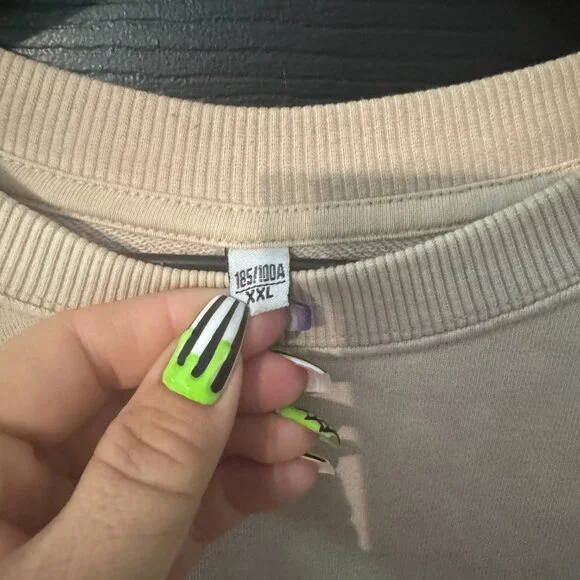 Womens Oversized Pink Floyd Cream Multi Sweatshirt XXL - Picture 2 of 3